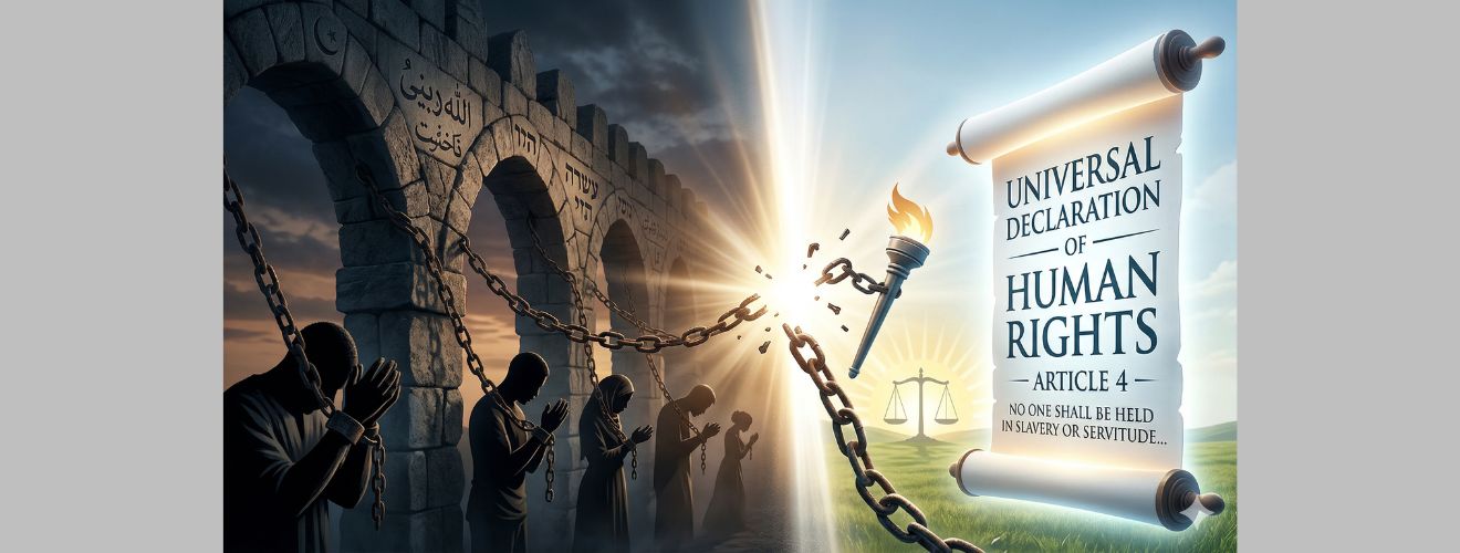 تصویری مفهومی از برده داری در اسلام