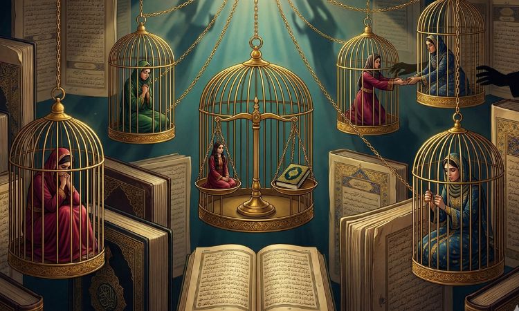 تصویر مفهومی از حریم خصوصی پیامبر و رانت‌های ویژه جنسی